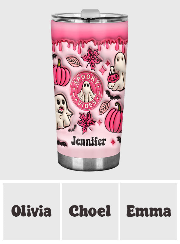 Spooky Vibes - Personalized Halloween Tumbler