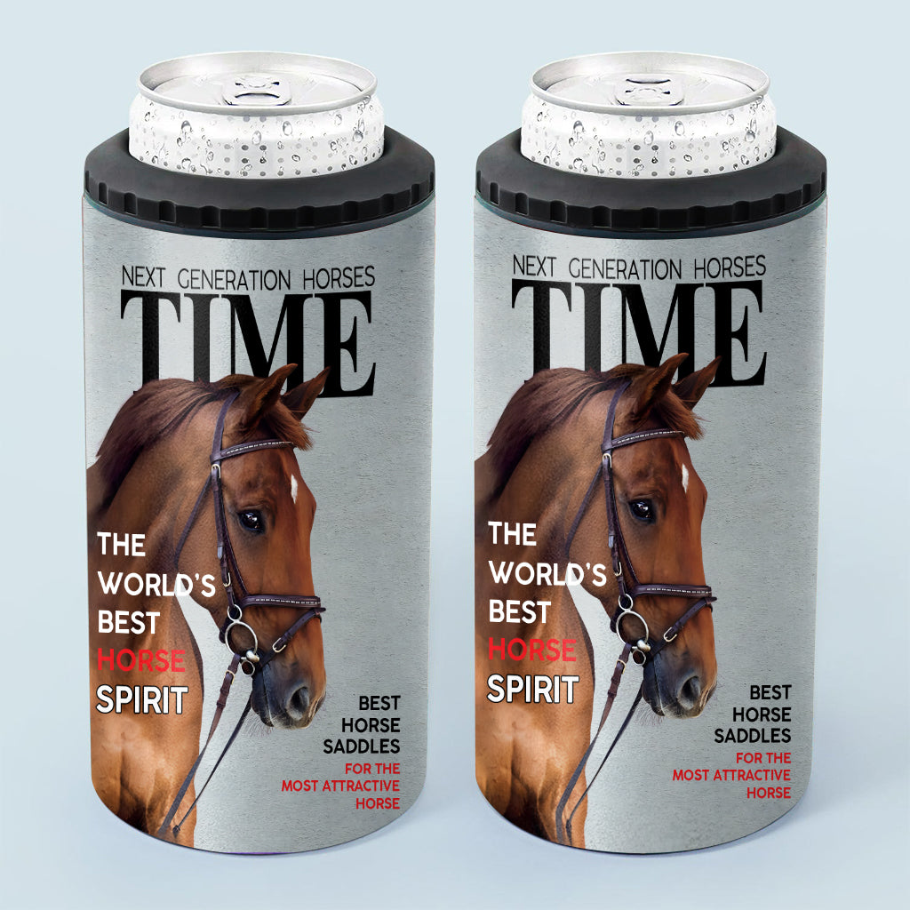 Couvertures de magazines - Refroidisseur de canettes personnalisé pour chevaux