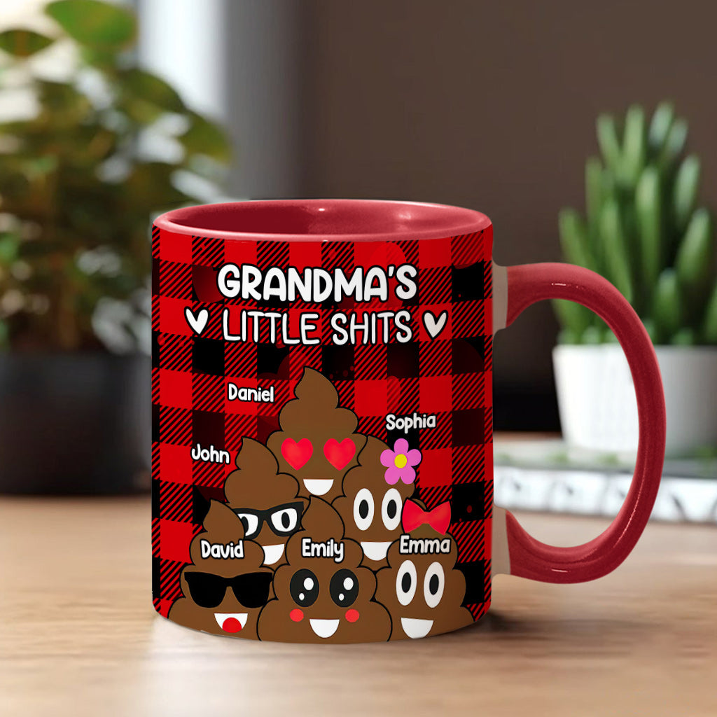Grandma’s / Grandpa’s / Dad’s / Mom’s Little Cuties - Personalized Grandma Accent Mug