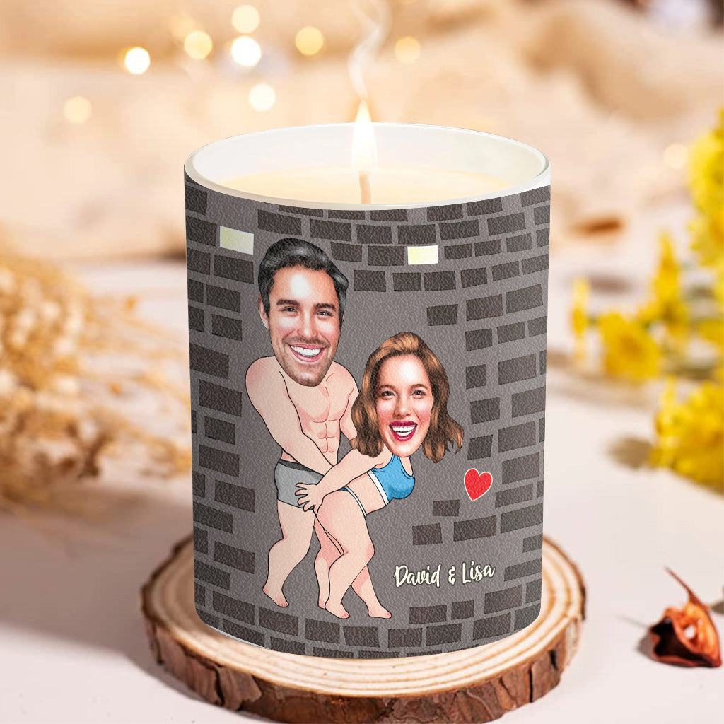 Smells Like My Man - Personalized Couple Candle With Wooden Lid