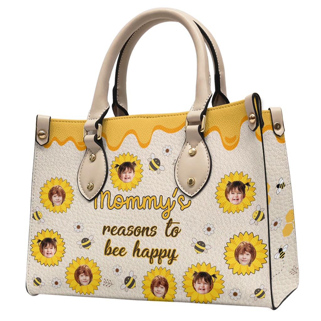 Nana's Reasons - Gift for grandma, mom - Personalized Leather Handbag