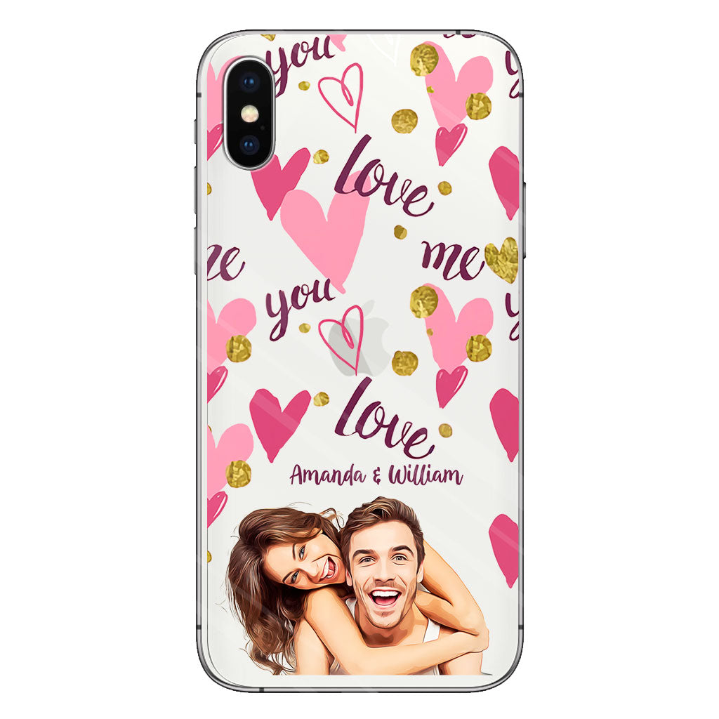 I'm Yours - Personalized Couple Clear Phone Case