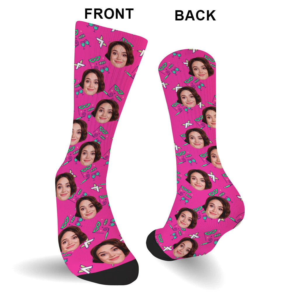 Chaussettes personnalisées pour tante - Motifs de fête personnalisés
