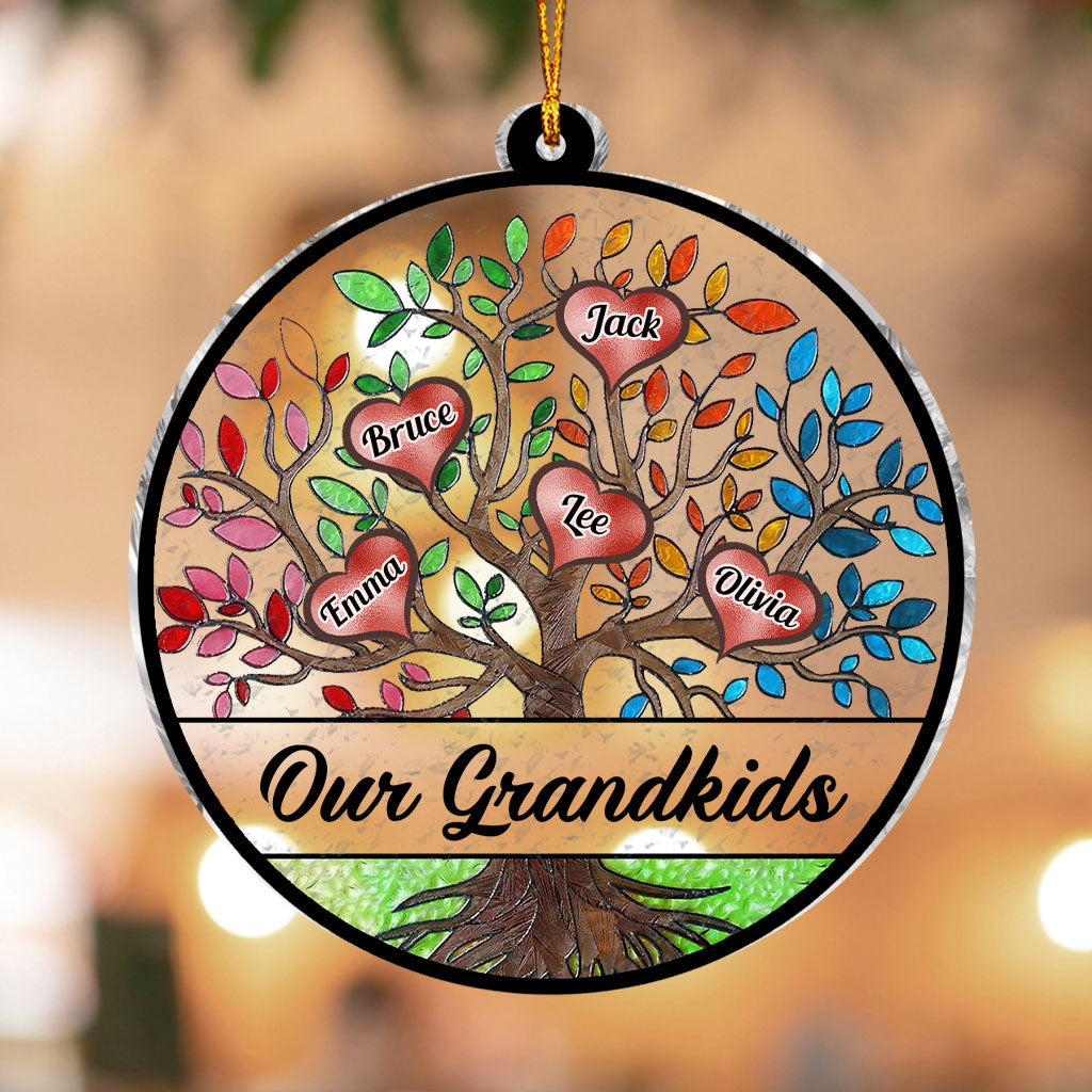 My Grandkids - Personalized Grandma Transparent Ornament