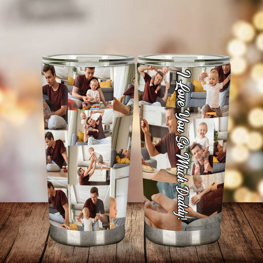 Collage Tumbler - Gift for dad - Personalized Tumbler