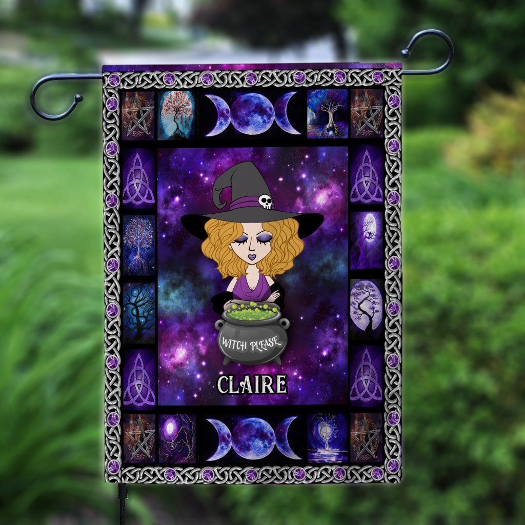 Witch Please - Personalized Witch Garden Flag