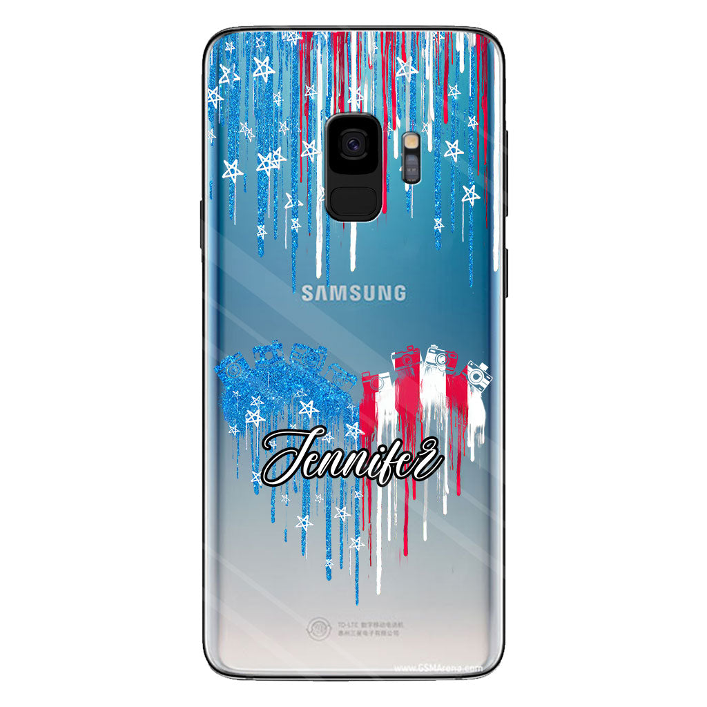 Passion pour la photographie - Coque de téléphone transparente personnalisée avec photo