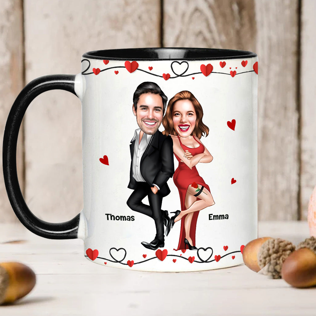 Congrats On Being My Husband - Personalized Couple Accent Mug
