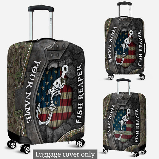 Fish Reaper - Personalized Fishing Luggage Cover