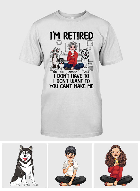 Ich bin im Ruhestand – Personalisiertes Rentner-T-Shirt & Hoodie