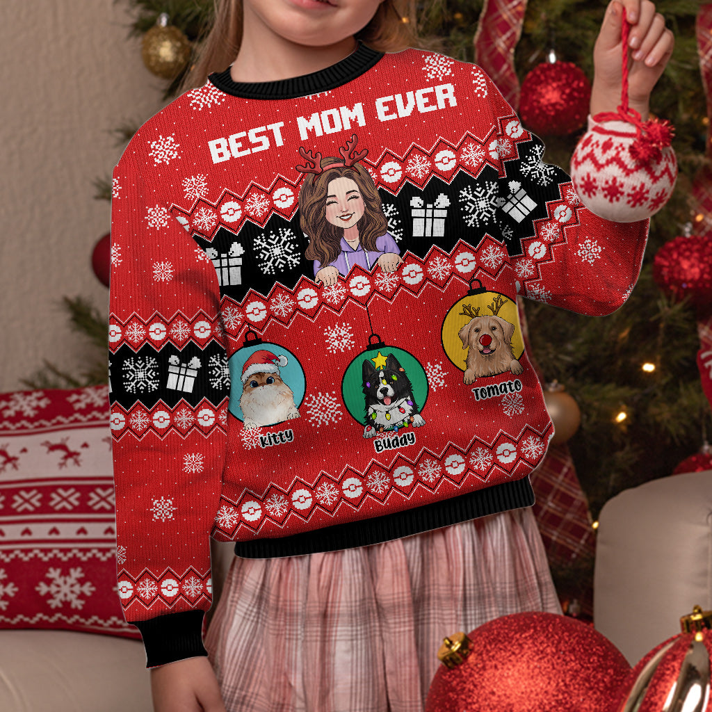 Beste Mama aller Zeiten – Personalisierter Hundepullover