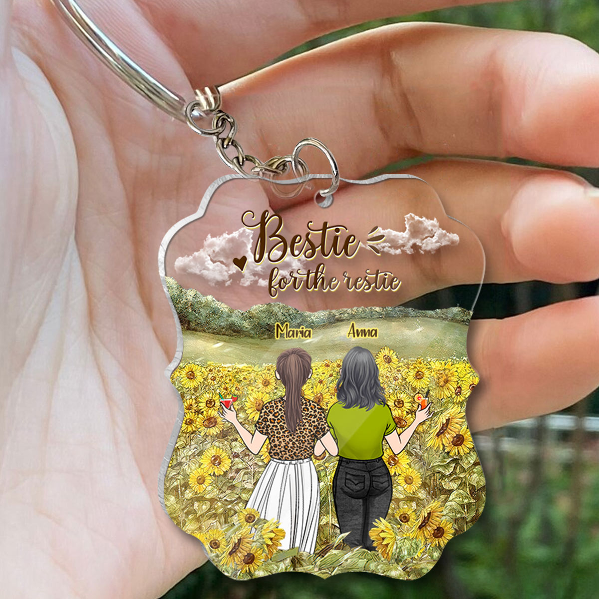 Meilleure amie pour toujours - Cadeau pour ma sœur - Porte-clés personnalisé