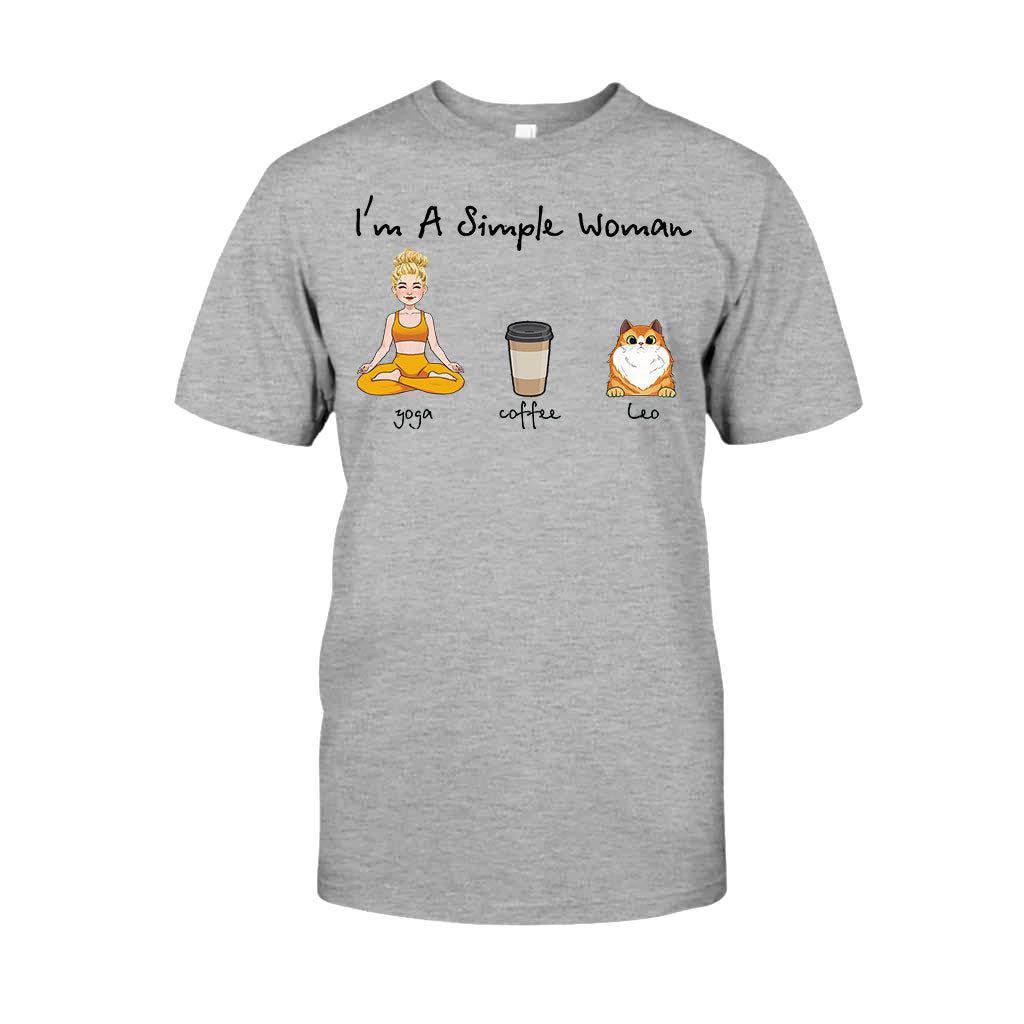 Je suis une femme simple - T-shirt et sweat à capuche de yoga personnalisés