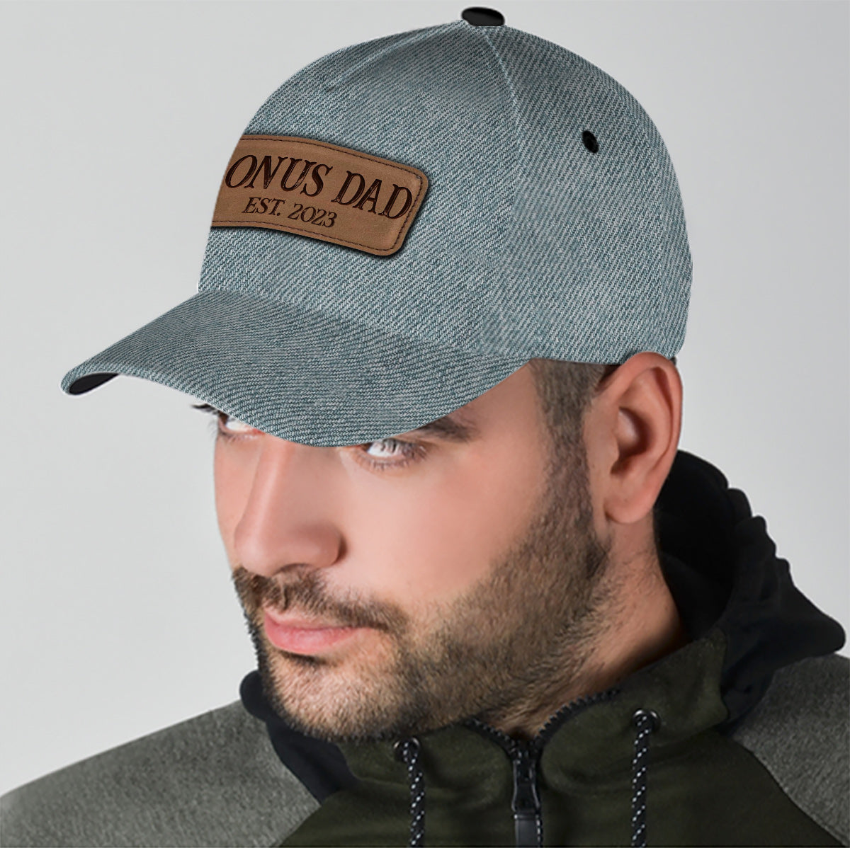 Bonus-Papa – Geschenk für Stiefvater – Personalisierte klassische Kappe