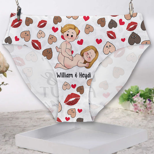 I'm Nut About You - Personalized Couple Women Briefs