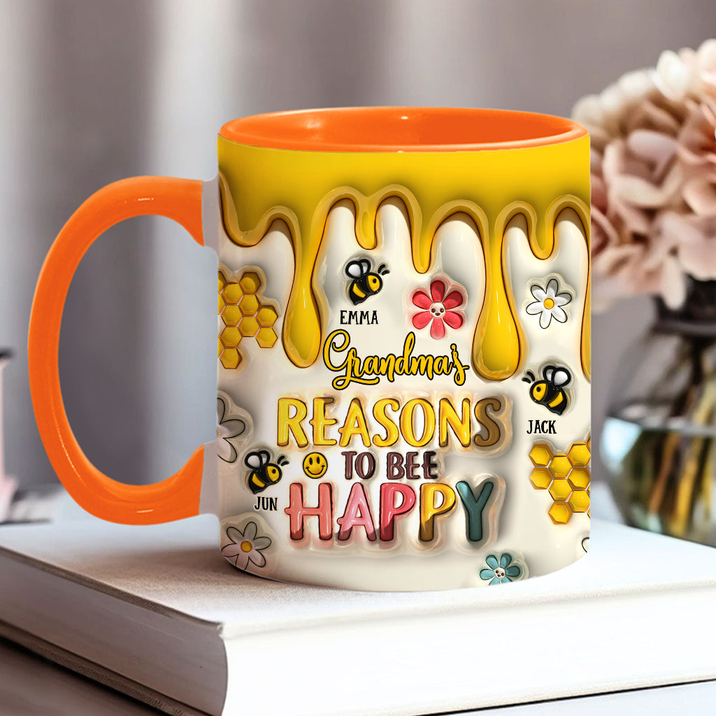 Omas Gründe, glücklich zu sein – Geschenk für Oma – Personalisierte Tasse