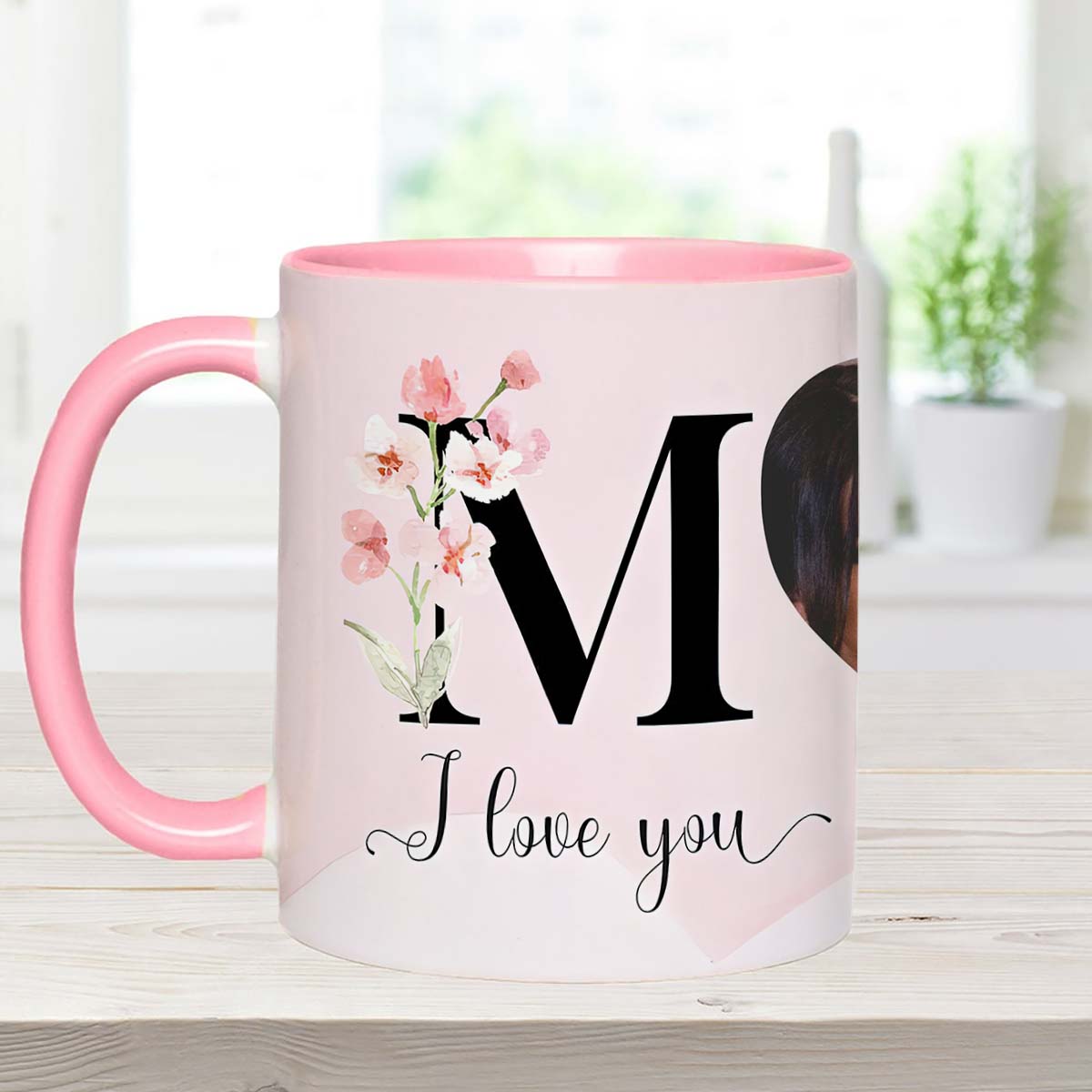 I Love You Mom - Personalized Mother Accent Mug