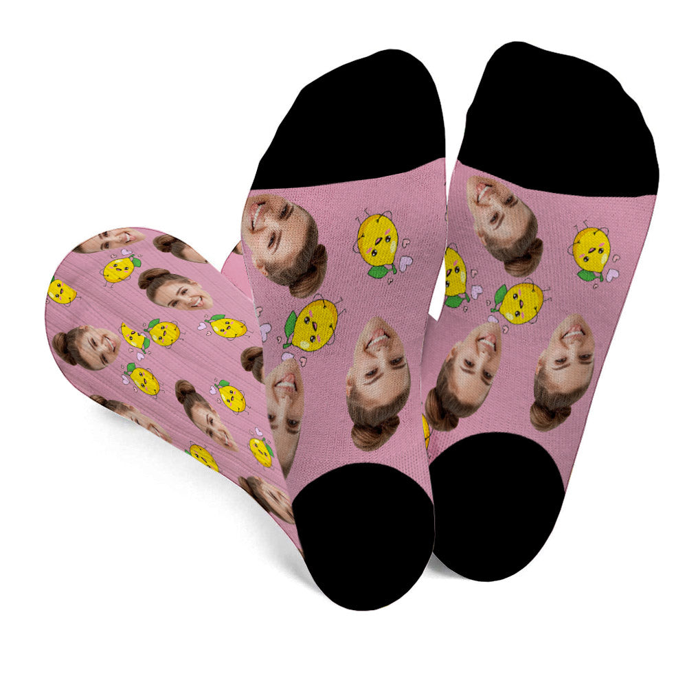 Chaussettes personnalisées pour belle-mère à motif d'icônes amusantes