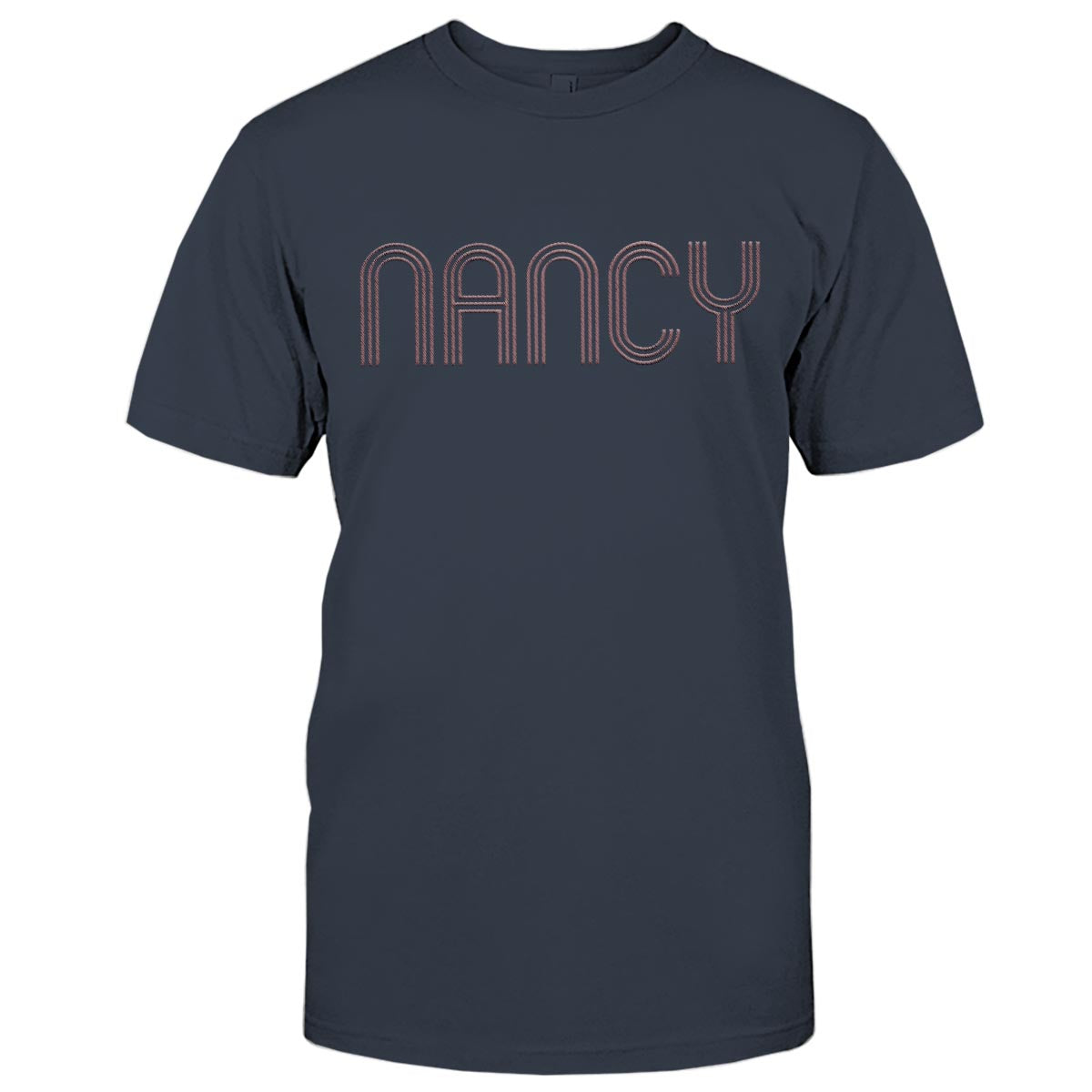 Custom Name - Personalized Couple Embroidered T-shirt