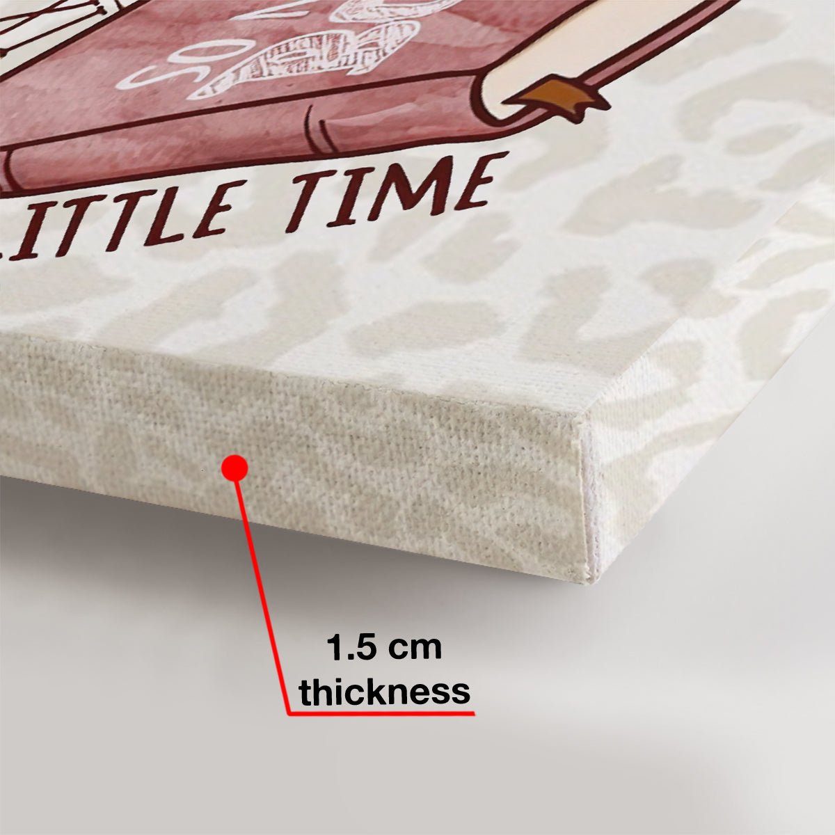 Einfach ein Mädchen, das Bücher liebt – personalisierte Buchleinwand und Poster