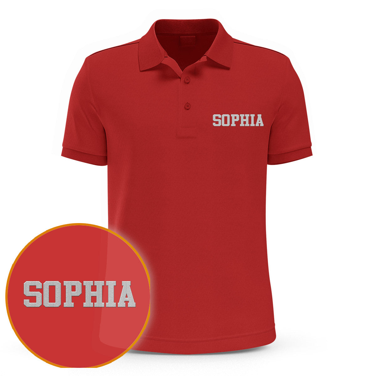 Personalisiertes Poloshirt mit Stickerei für die Enkelin – individueller Name