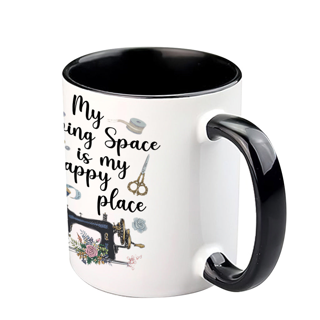 Mein Nähzimmer – Personalisierte Näh-Akzent-Tasse