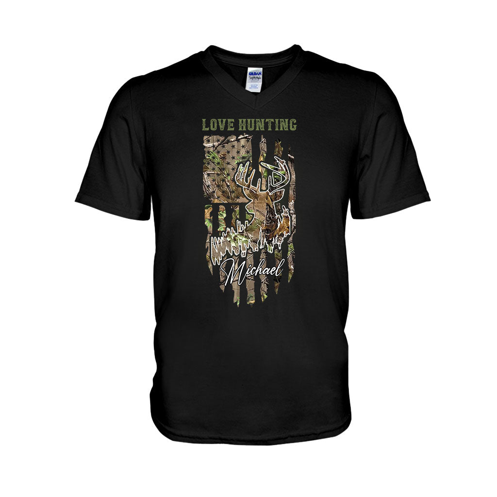 J'adore la chasse - T-shirt et sweat à capuche personnalisés sur le thème de la chasse