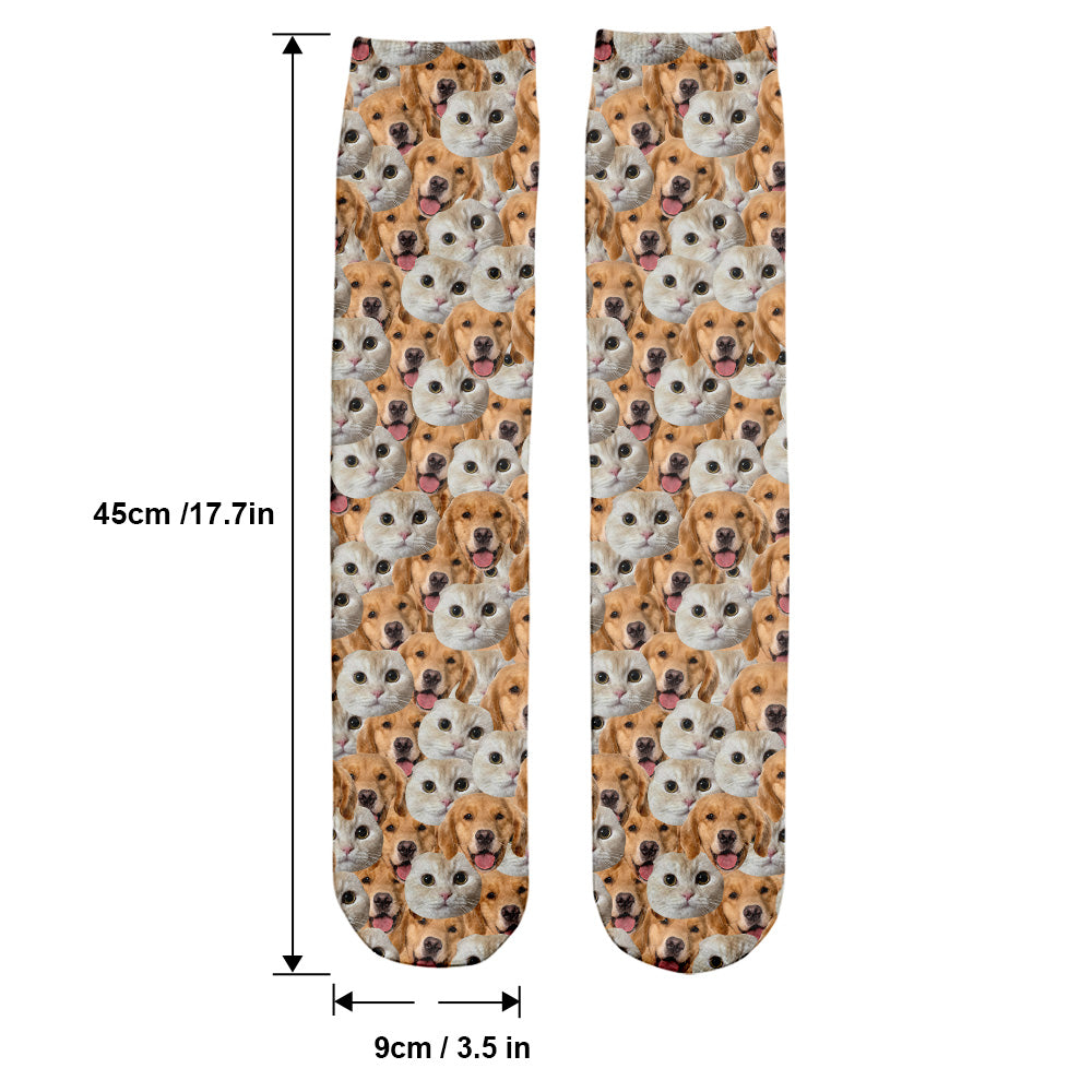 Chaussettes personnalisées pour chiens avec motif imprimé - Chaussettes personnalisées pour chiens