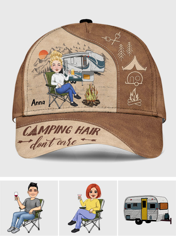 Campingfrisur egal – Personalisierte klassische Campingmütze