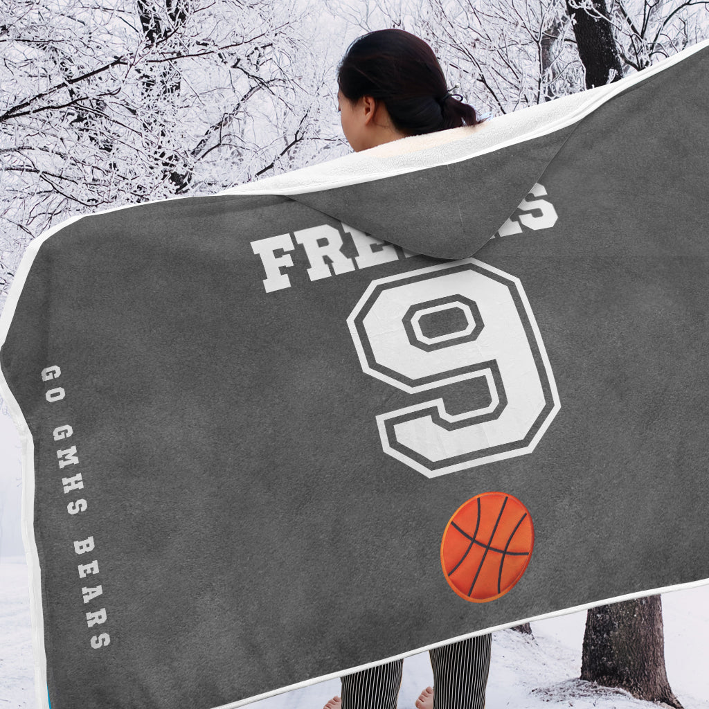 Sportbegeisterte aufgepasst! - Personalisierte Basketball-Kapuzendecke