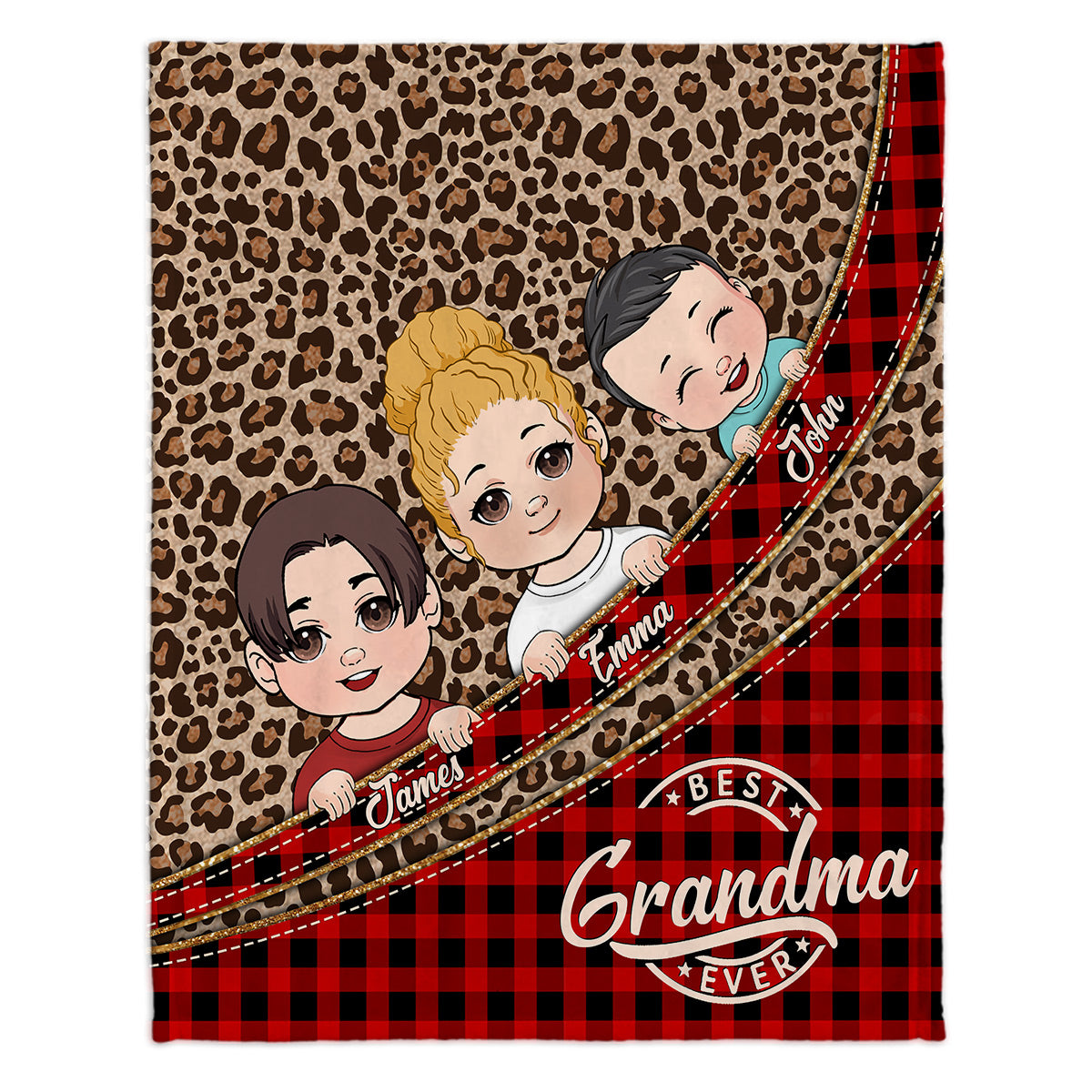 Best Grandma Ever - Personalized Grandma Blanket