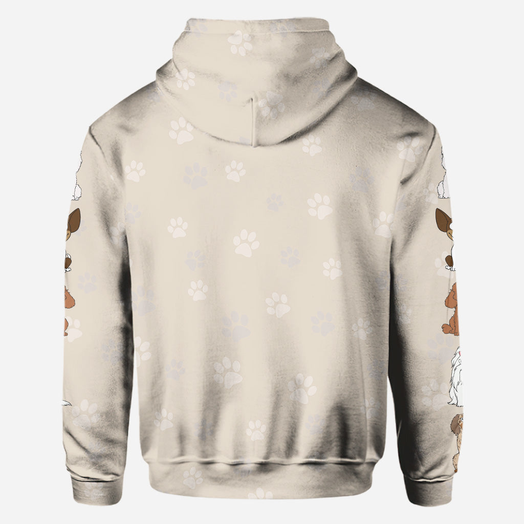 Hundemama/Katzenmama/Fellmama/Hundepapa/Katzenpapa... - Personalisiertes T-Shirt mit Hundemotiv