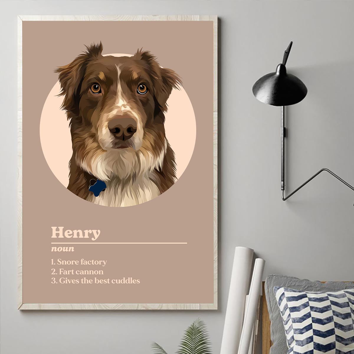 Définition du portrait d'animal de compagnie - Toile et affiche personnalisées pour chien