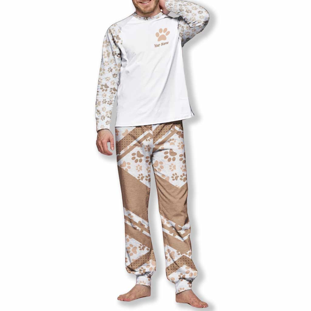 Schere, Stein, Papier – Personalisierter Katzenpyjama-Satz