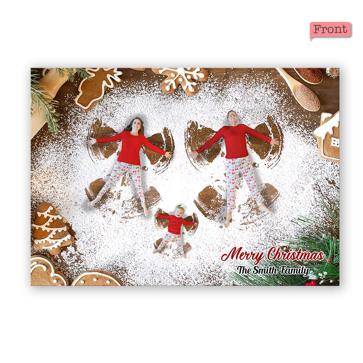 Joyeux Noël - Carte de vœux familiale personnalisée