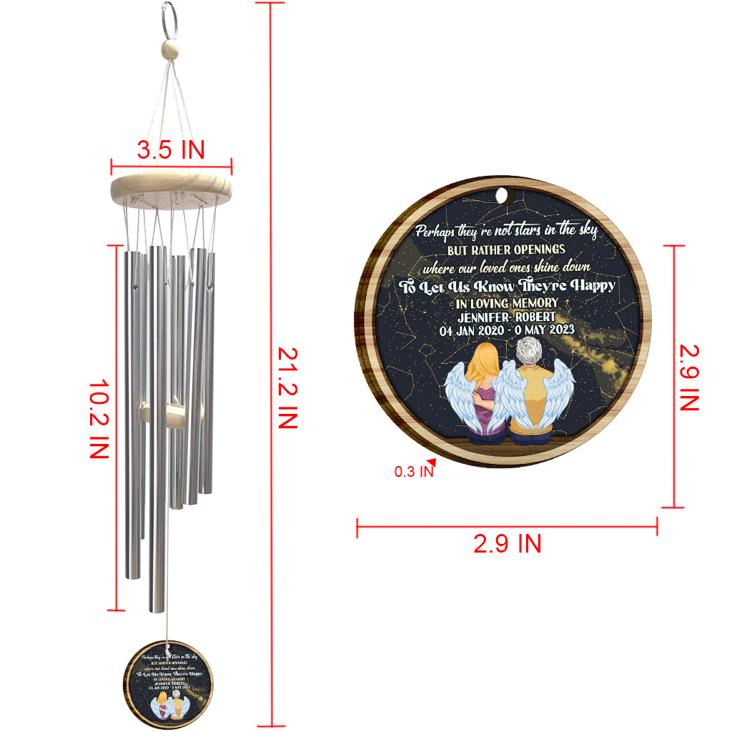 When I Look At The Stars - Personalized Memorial Wind Chime