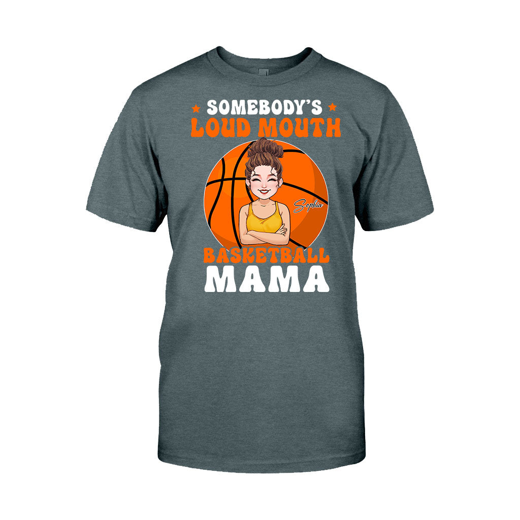 Loud Mouth Basketball Mama - Personalized Basketball T-shirt And Hoodie