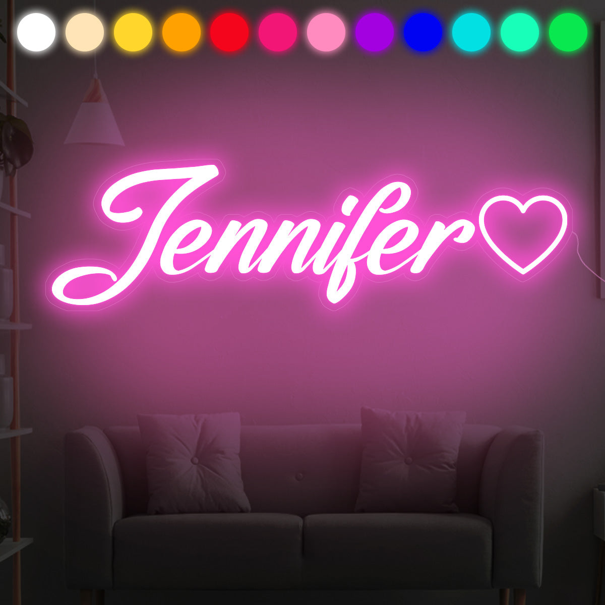 Individueller Text – Personalisierte Neonreklame für Kinder