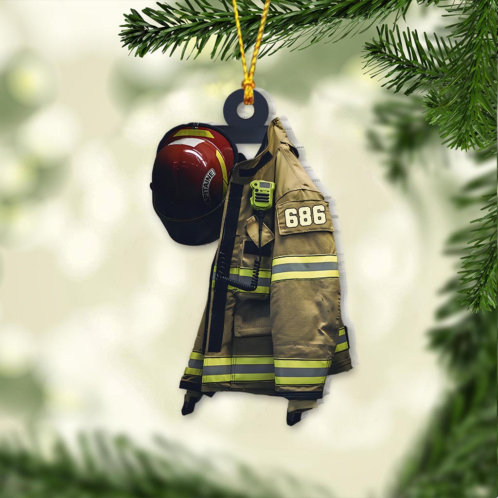 Feuerwehr-Rüstung – Personalisierter Feuerwehr-Anhänger