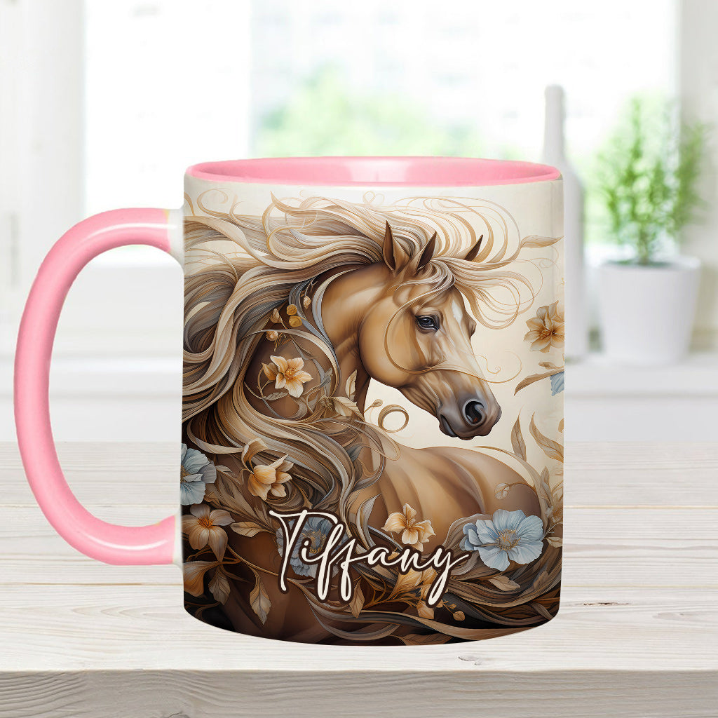 Personalisierte Tasse mit Pferdemotiv – perfekt für Pferdeliebhaber