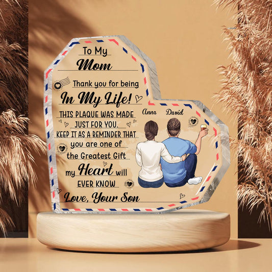 To My Grandmother - Gift for mom, grandma, aunt - Personalized Custom Shaped Acrylic Plaque