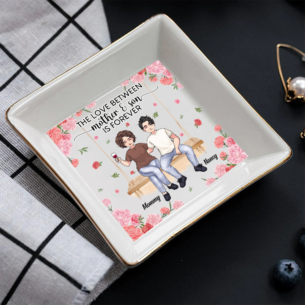 Mother And Daughter - Gift for mom, daughter, son - Personalized Jewelry Dish