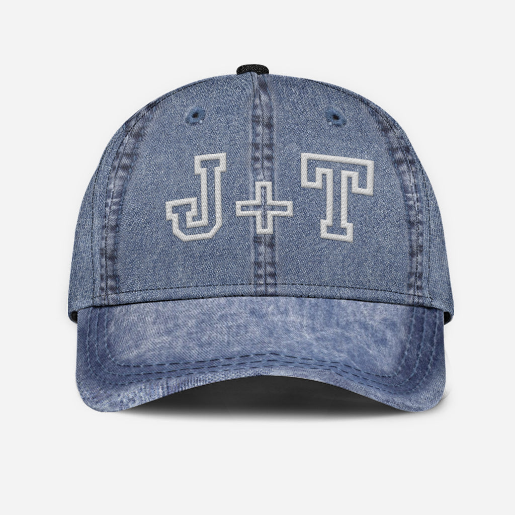 Any Name Any Annivesary Date For Couple - Personalized Couple Classic Cap