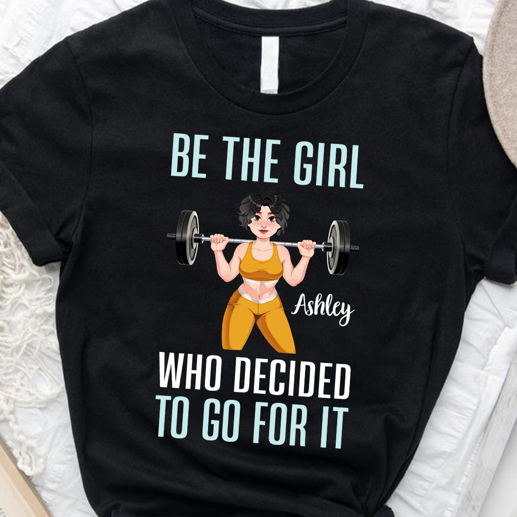Sie hat sich dazu entschlossen, es zu wagen – personalisiertes Fitness-T-Shirt und Hoodie