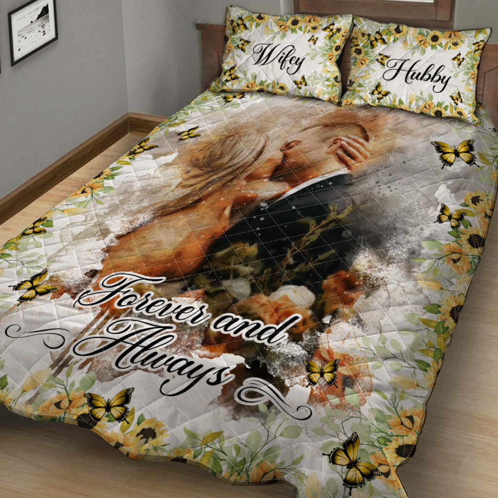 Forever & Always - Personalized Couple Quilt Set