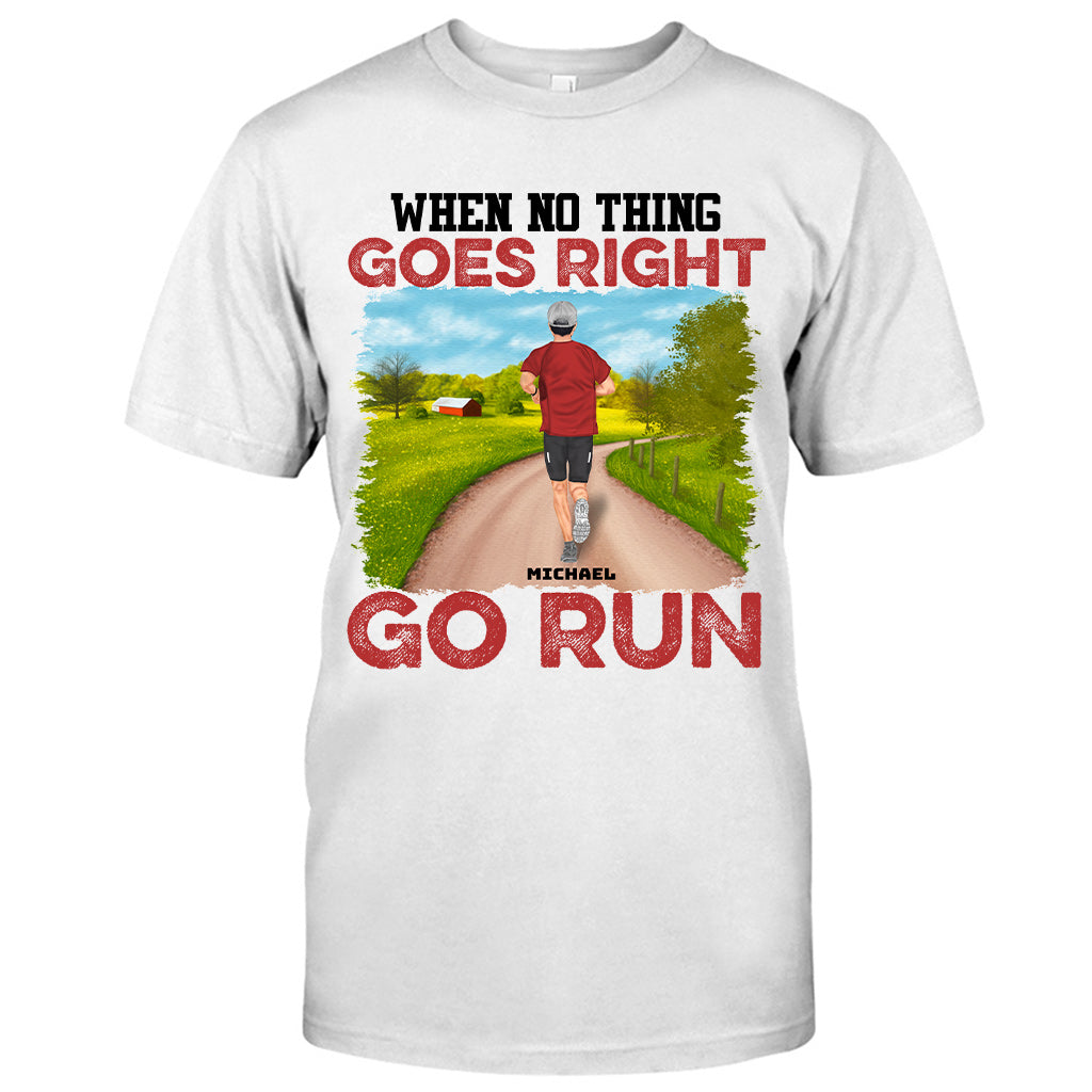 La vie est plus belle en chaussures de course - T-shirt et sweat à capuche de course personnalisés