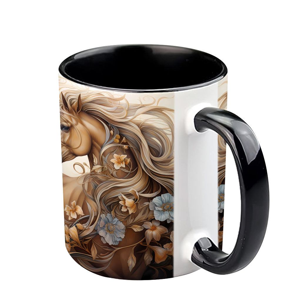 Personalisierte Tasse mit Pferdemotiv – perfekt für Pferdeliebhaber