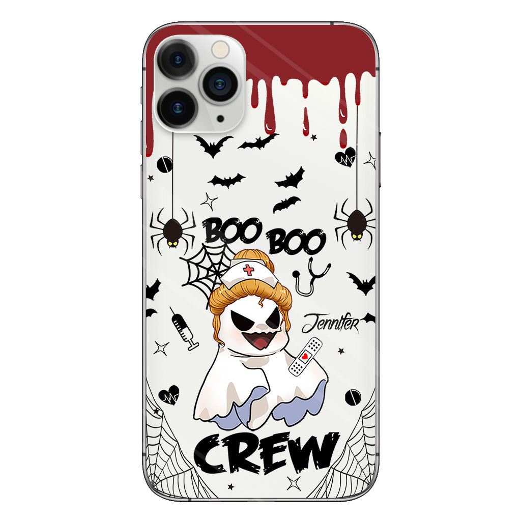 Boo Boo Crew - Personalized Nurse Clear Phone Case