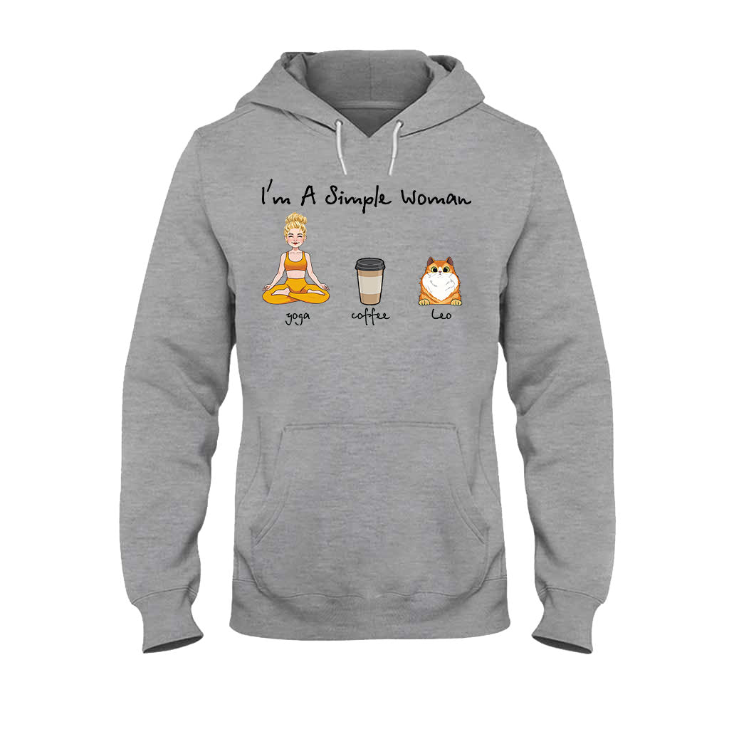 Je suis une femme simple - T-shirt et sweat à capuche de yoga personnalisés