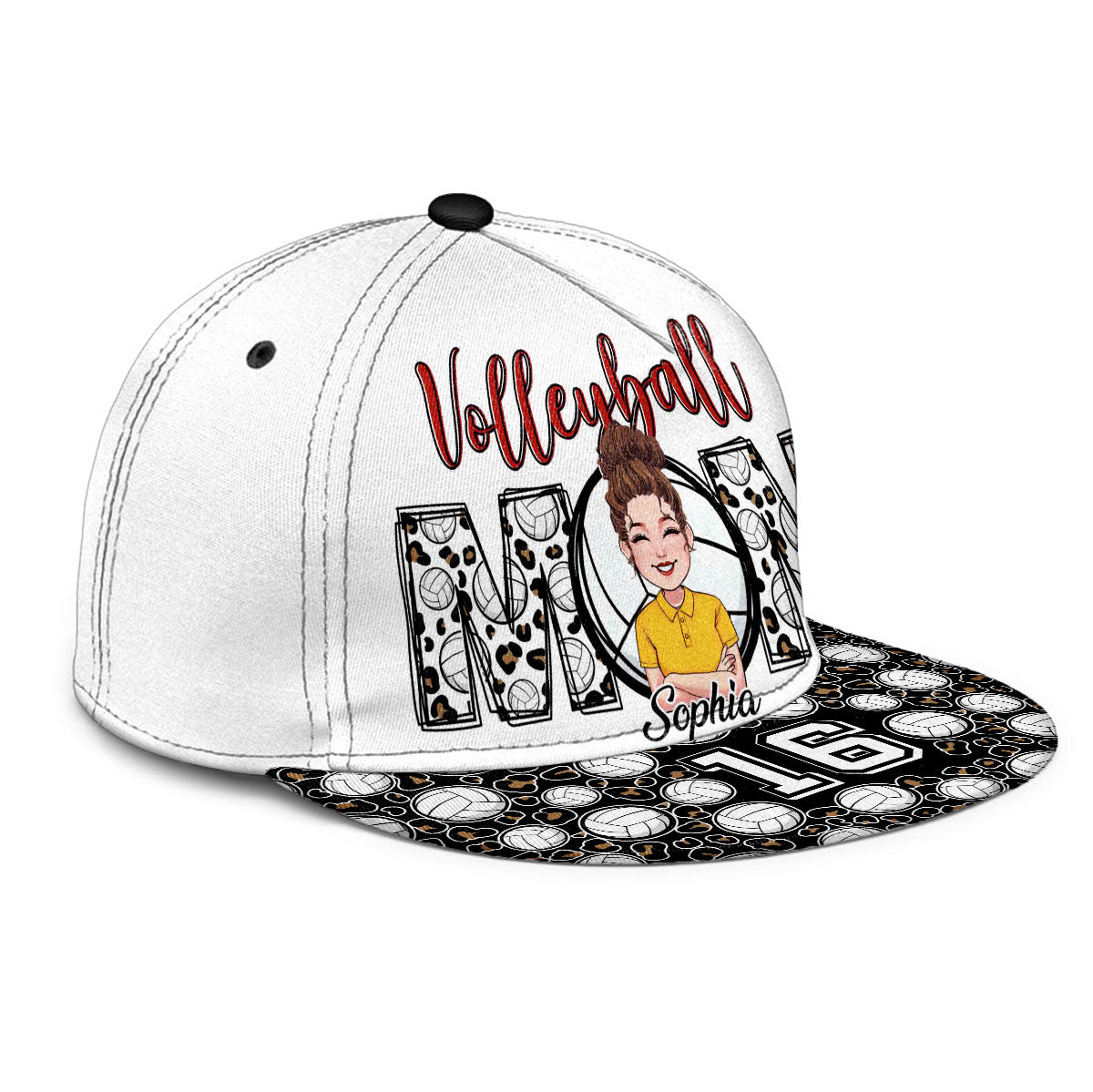 Volleyball Mom - Personalized Volleyball Snapback